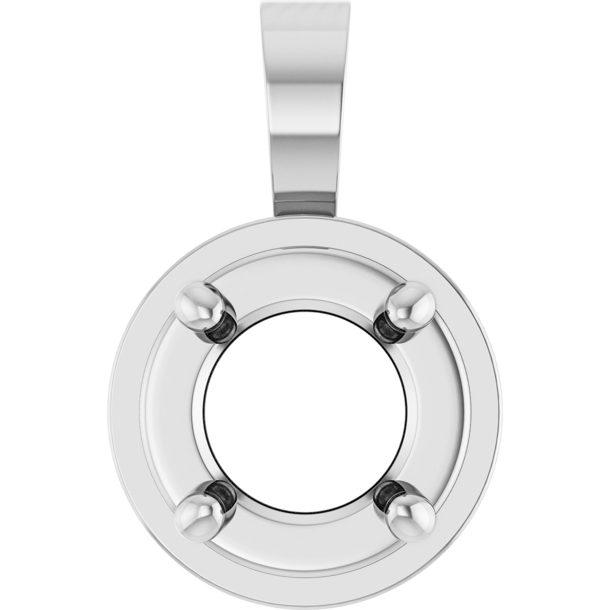 Solitaire Bezel-Style Pendant