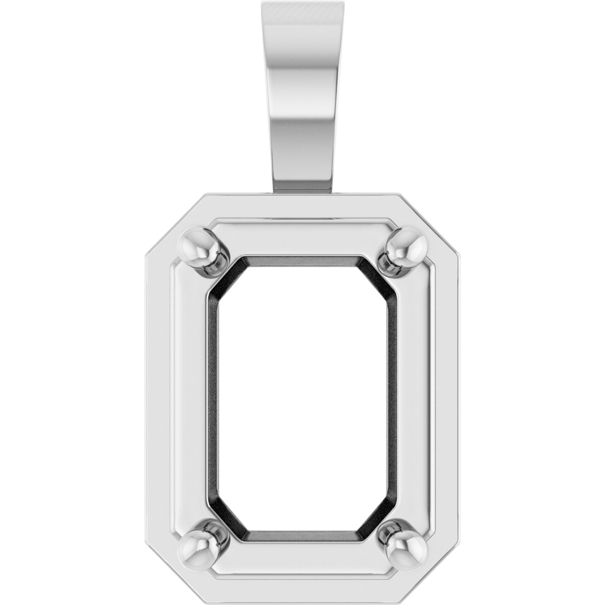 Solitaire Bezel-Style Pendant