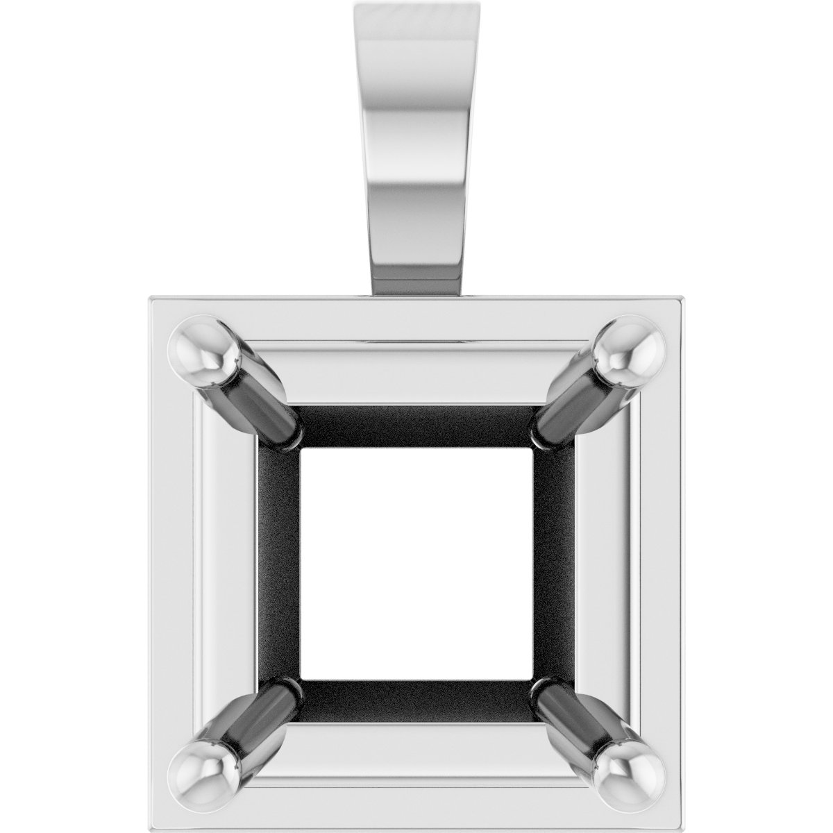 Solitaire Bezel-Style Pendant