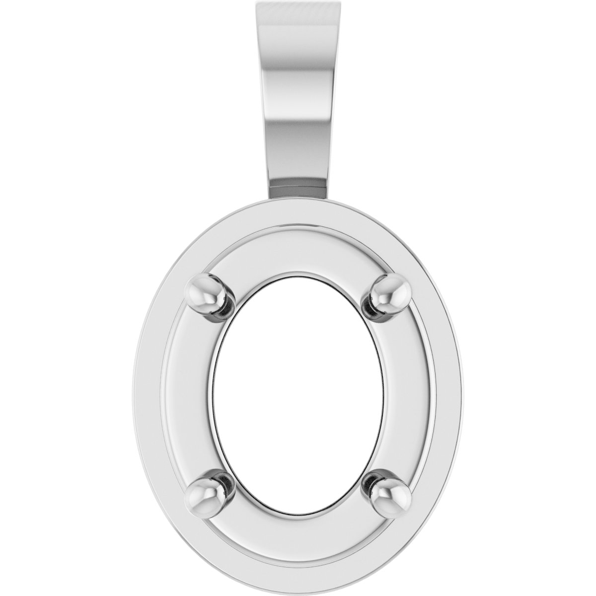 Solitaire Bezel-Style Pendant