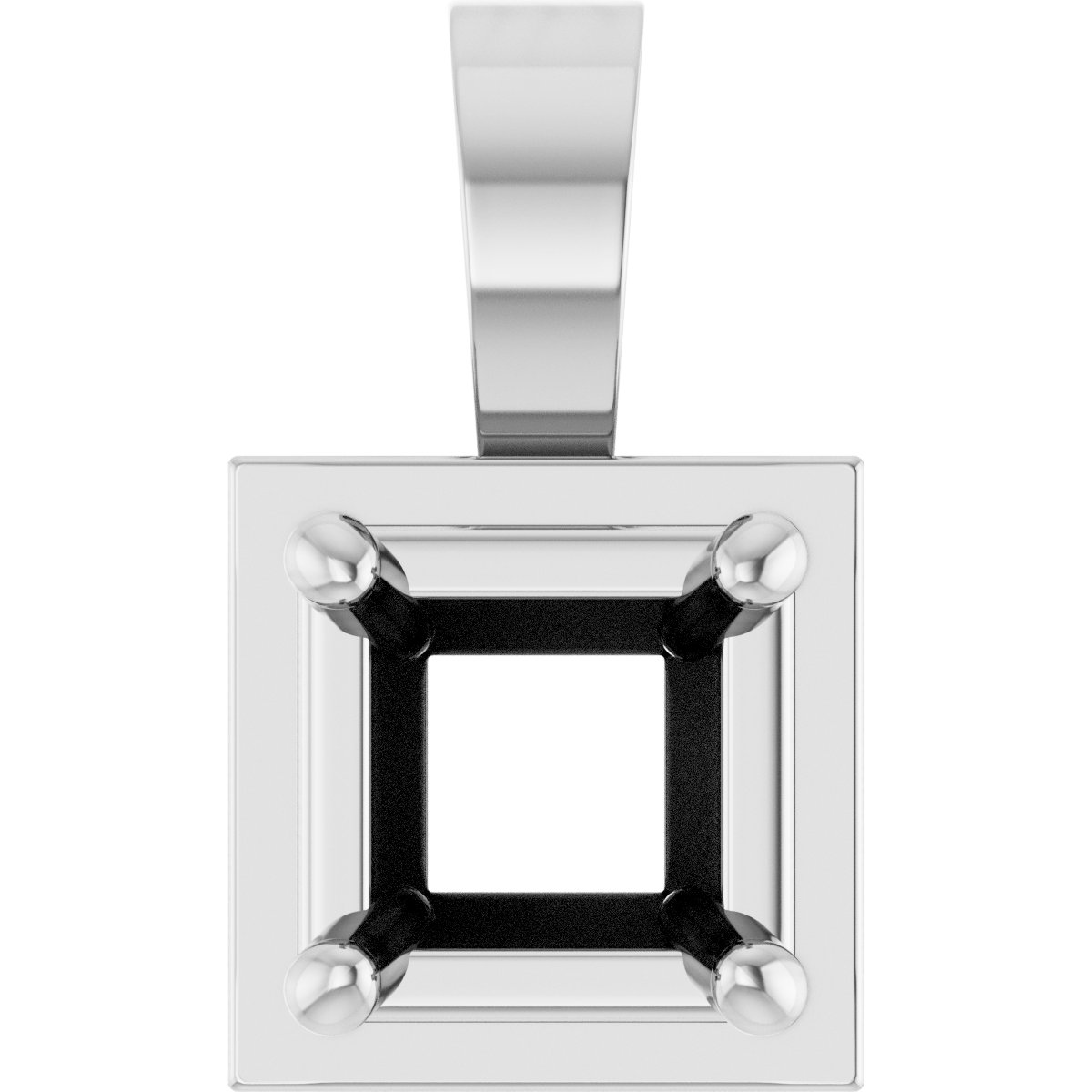Solitaire Bezel-Style Pendant