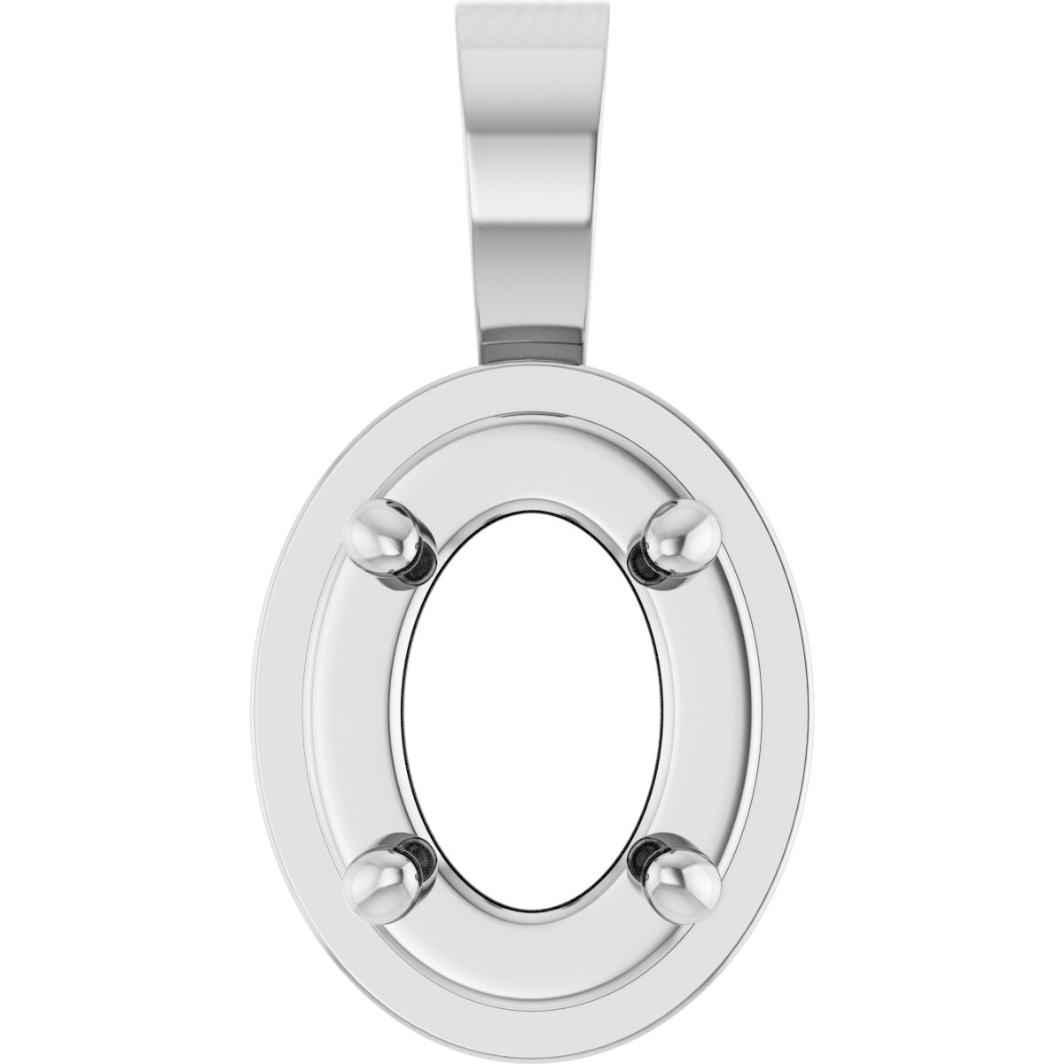 Solitaire Bezel-Style Pendant