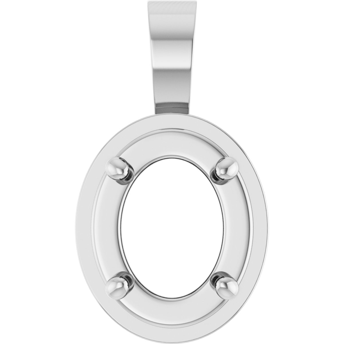 Solitaire Bezel-Style Pendant