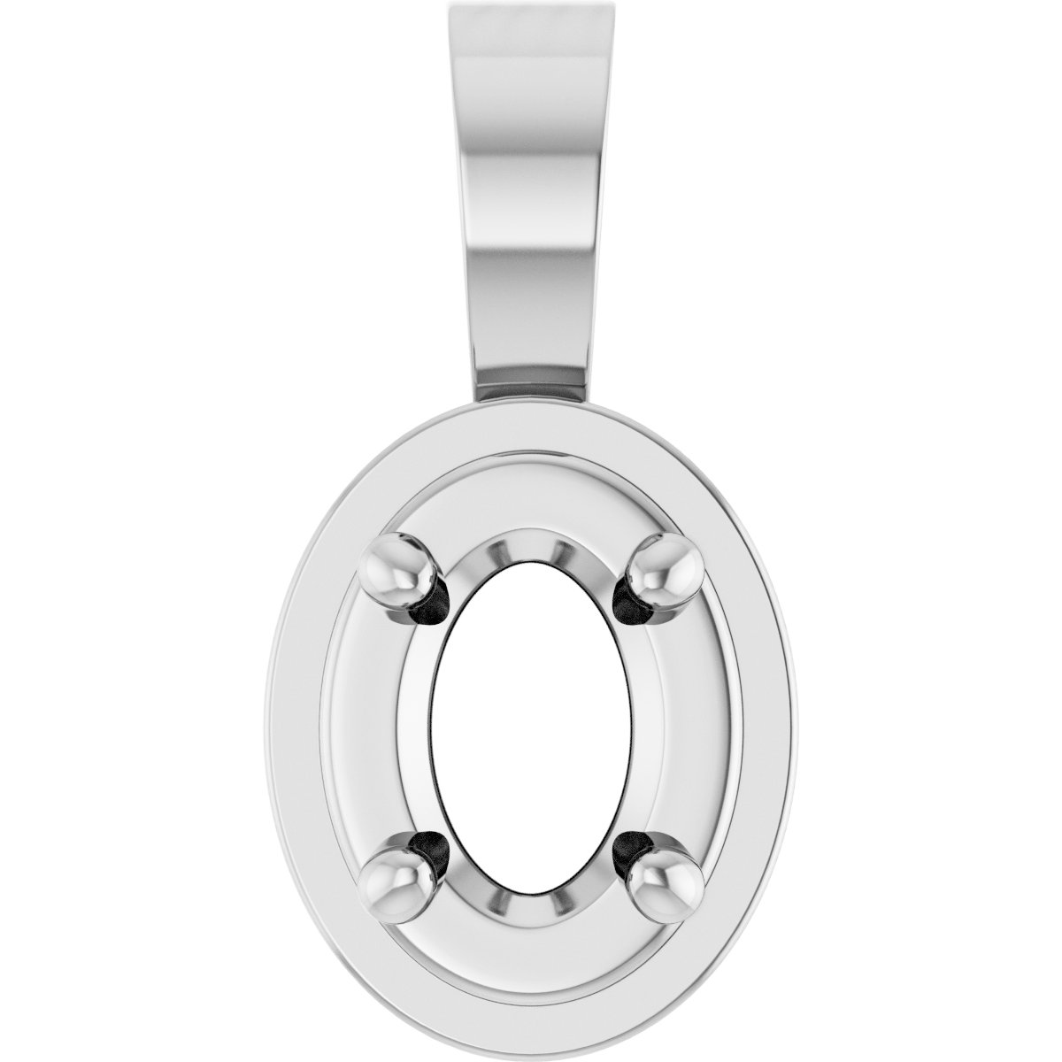 Solitaire Bezel-Style Pendant