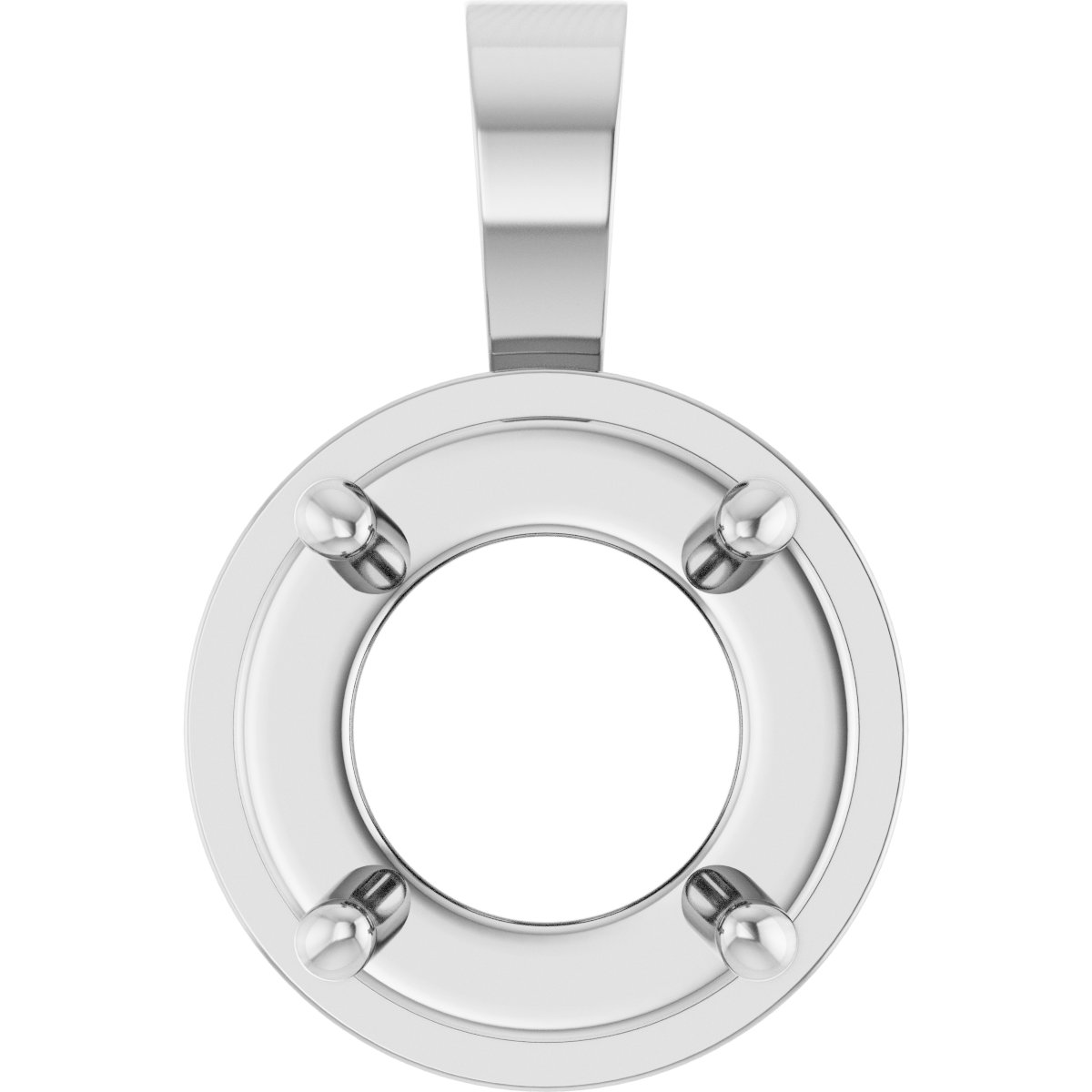 Solitaire Bezel-Style Pendant