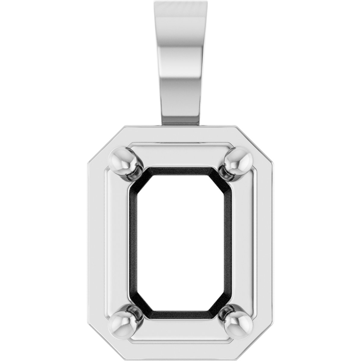 Solitaire Bezel-Style Pendant
