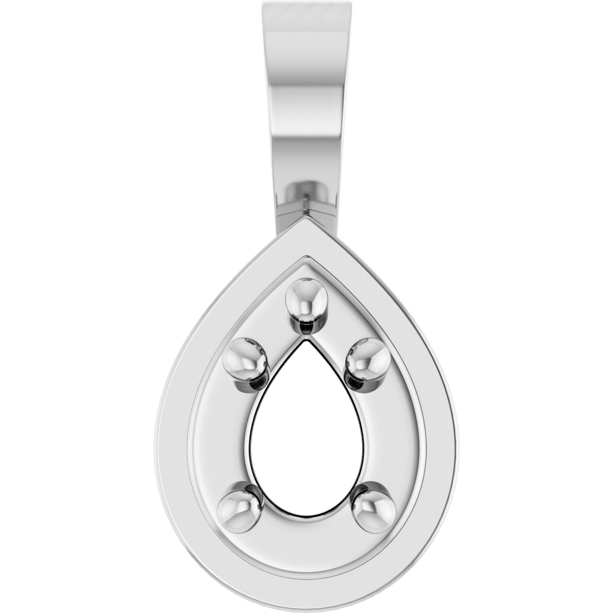 Solitaire Bezel-Style Pendant