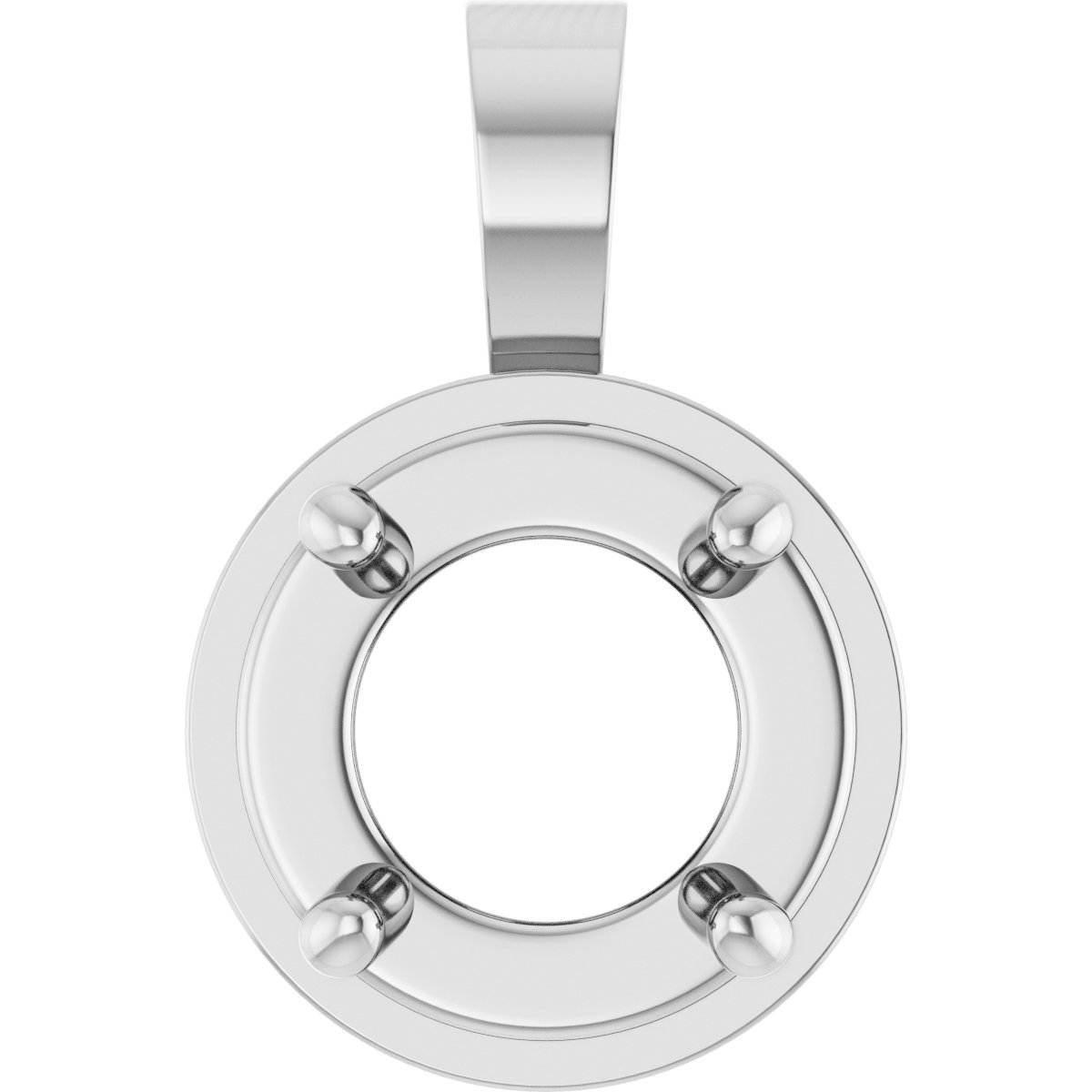 Solitaire Bezel-Style Pendant