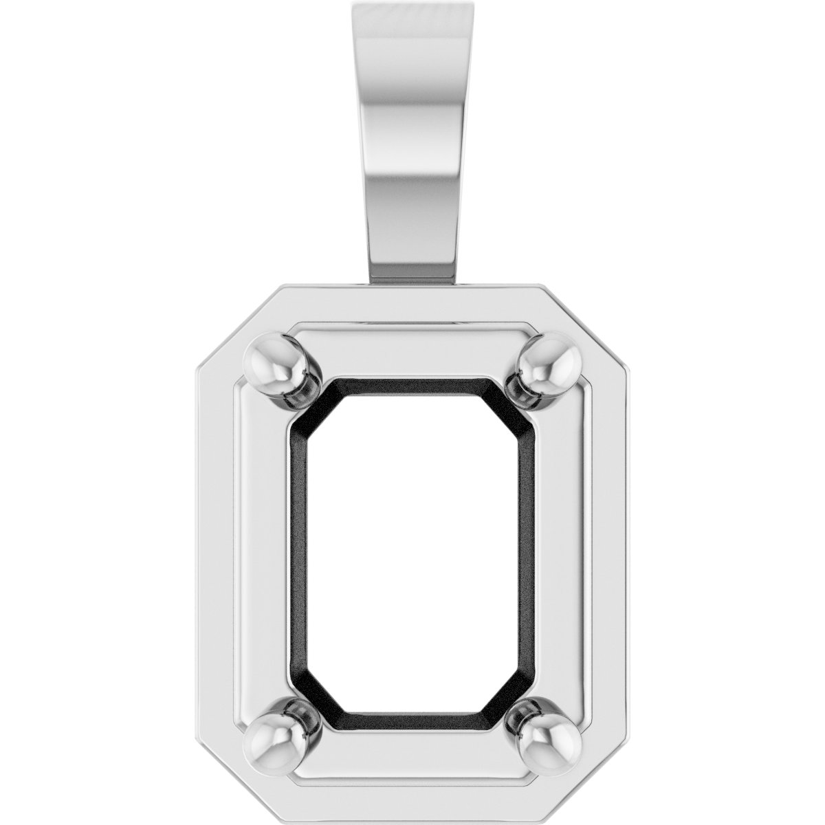 Solitaire Bezel-Style Pendant