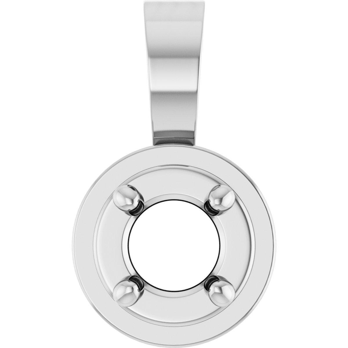 Solitaire Bezel-Style Pendant