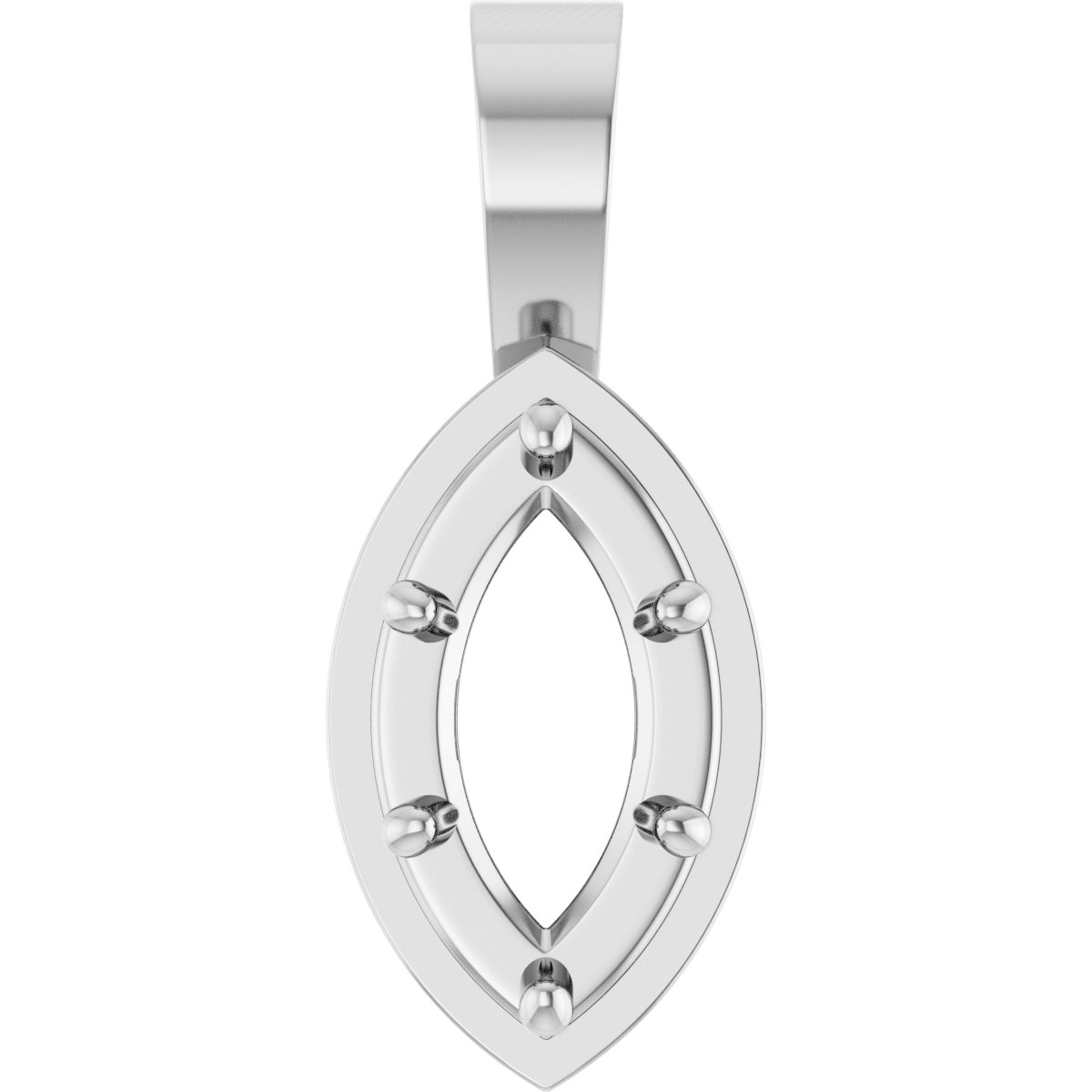 Solitaire Bezel-Style Pendant