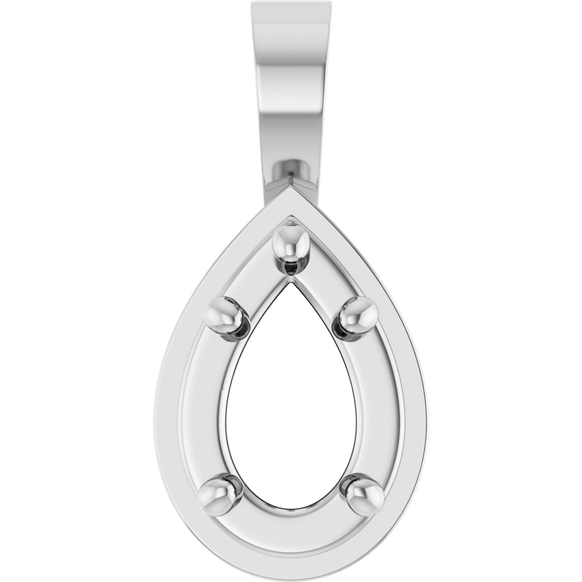 Solitaire Bezel-Style Pendant