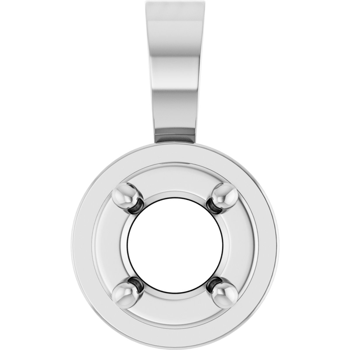 Solitaire Bezel-Style Pendant