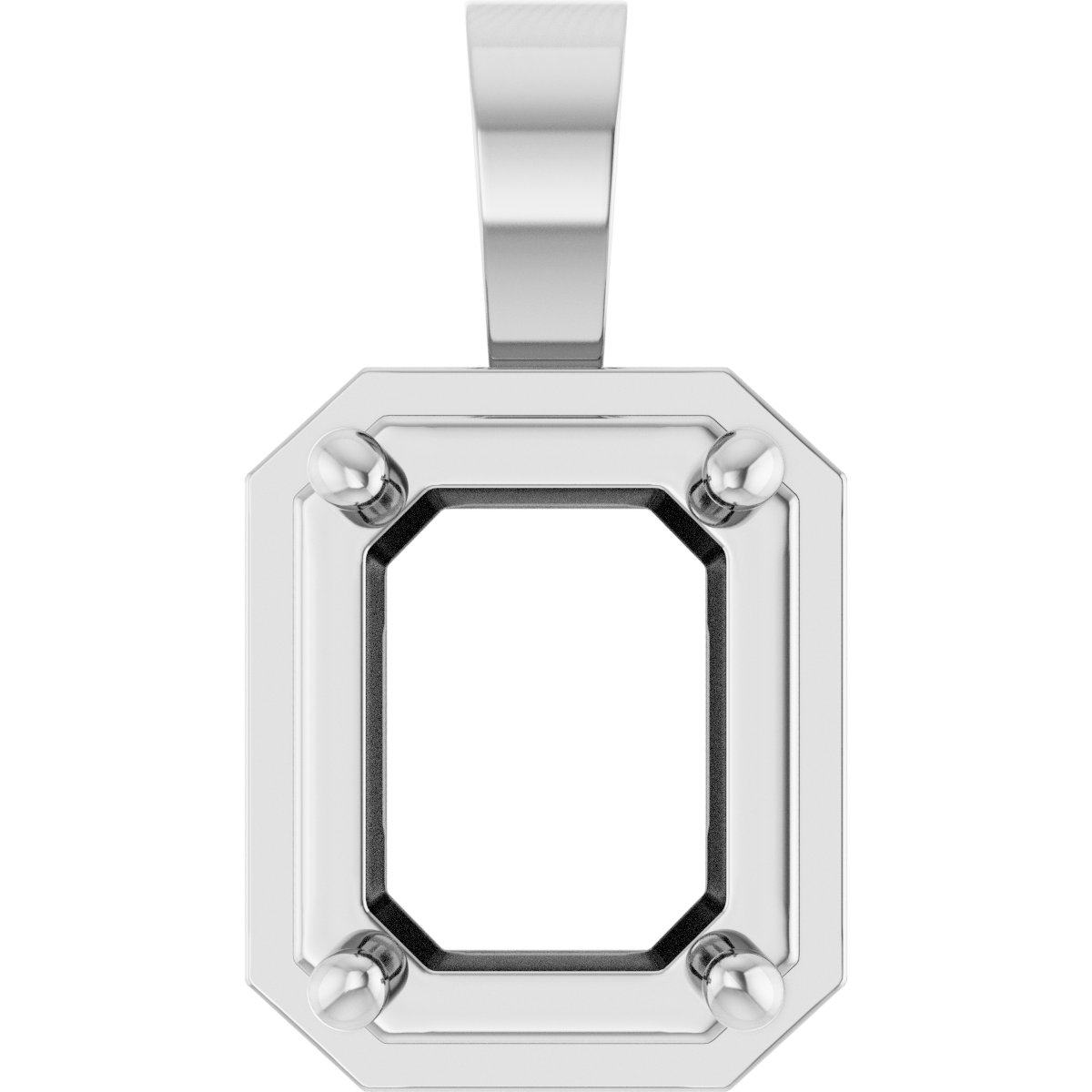Solitaire Bezel-Style Pendant