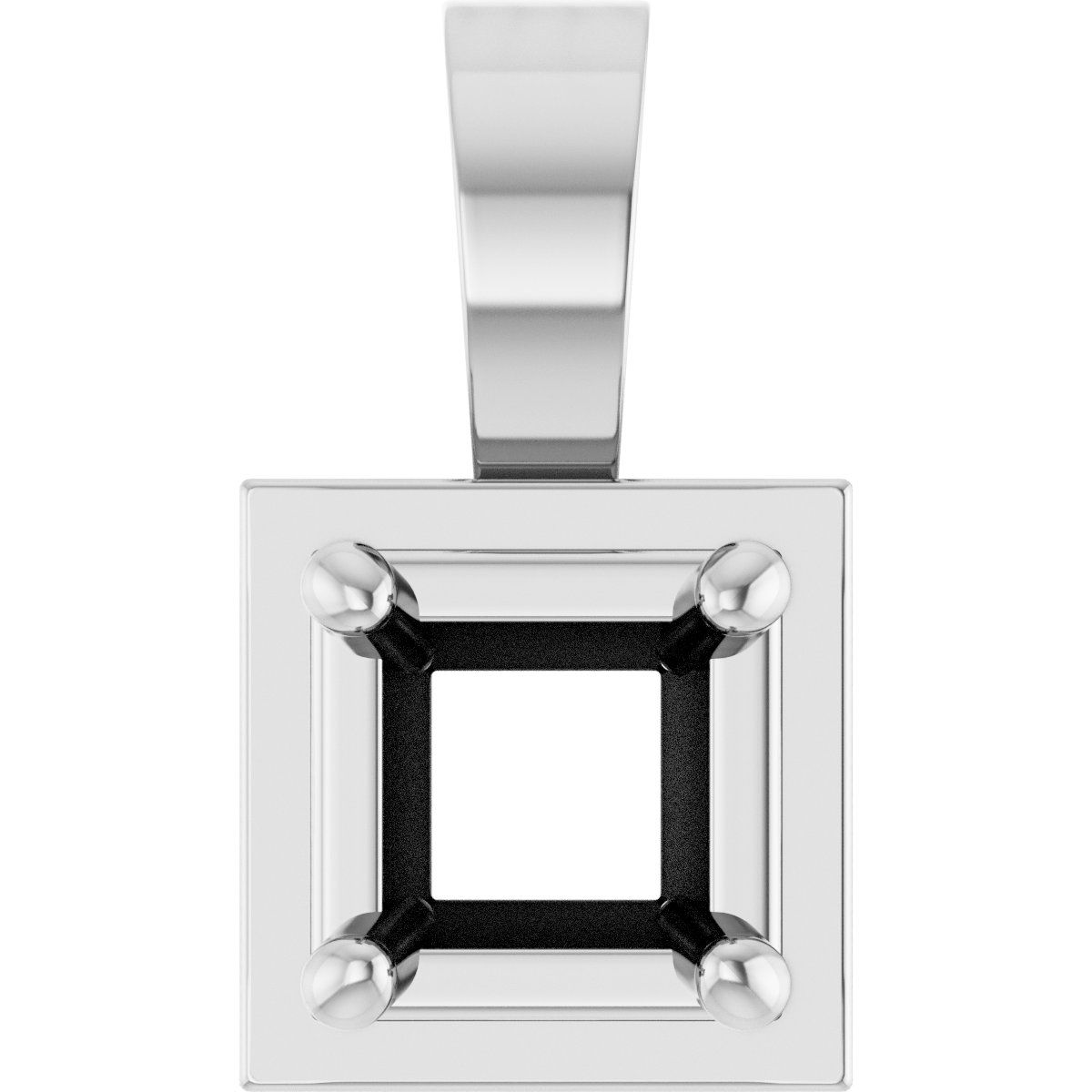Solitaire Bezel-Style Pendant
