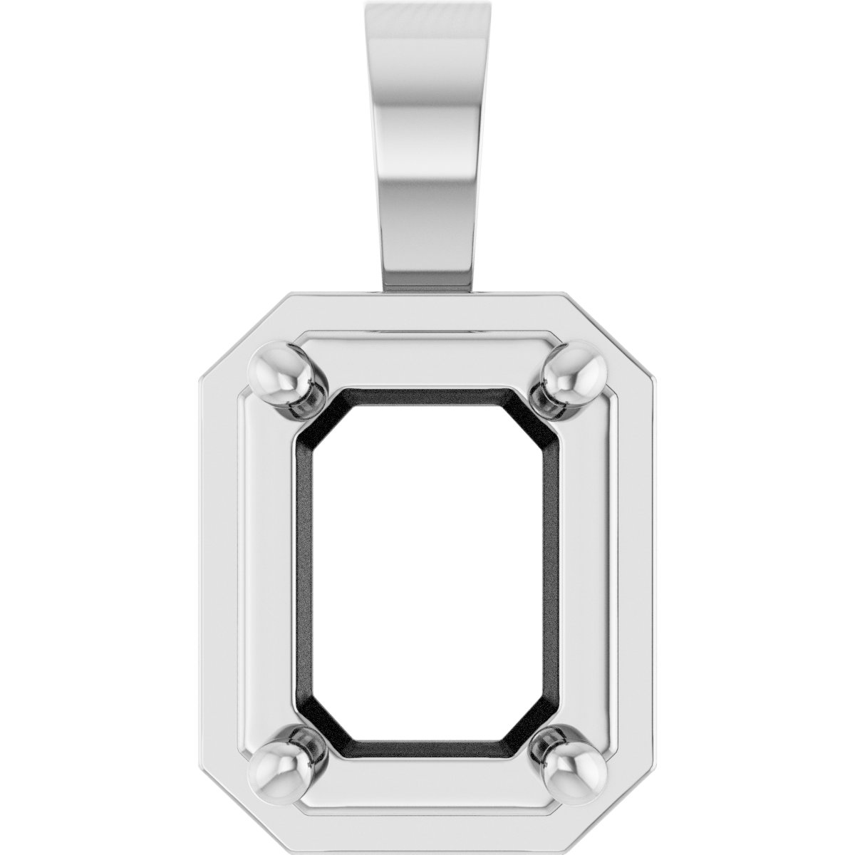 Solitaire Bezel-Style Pendant