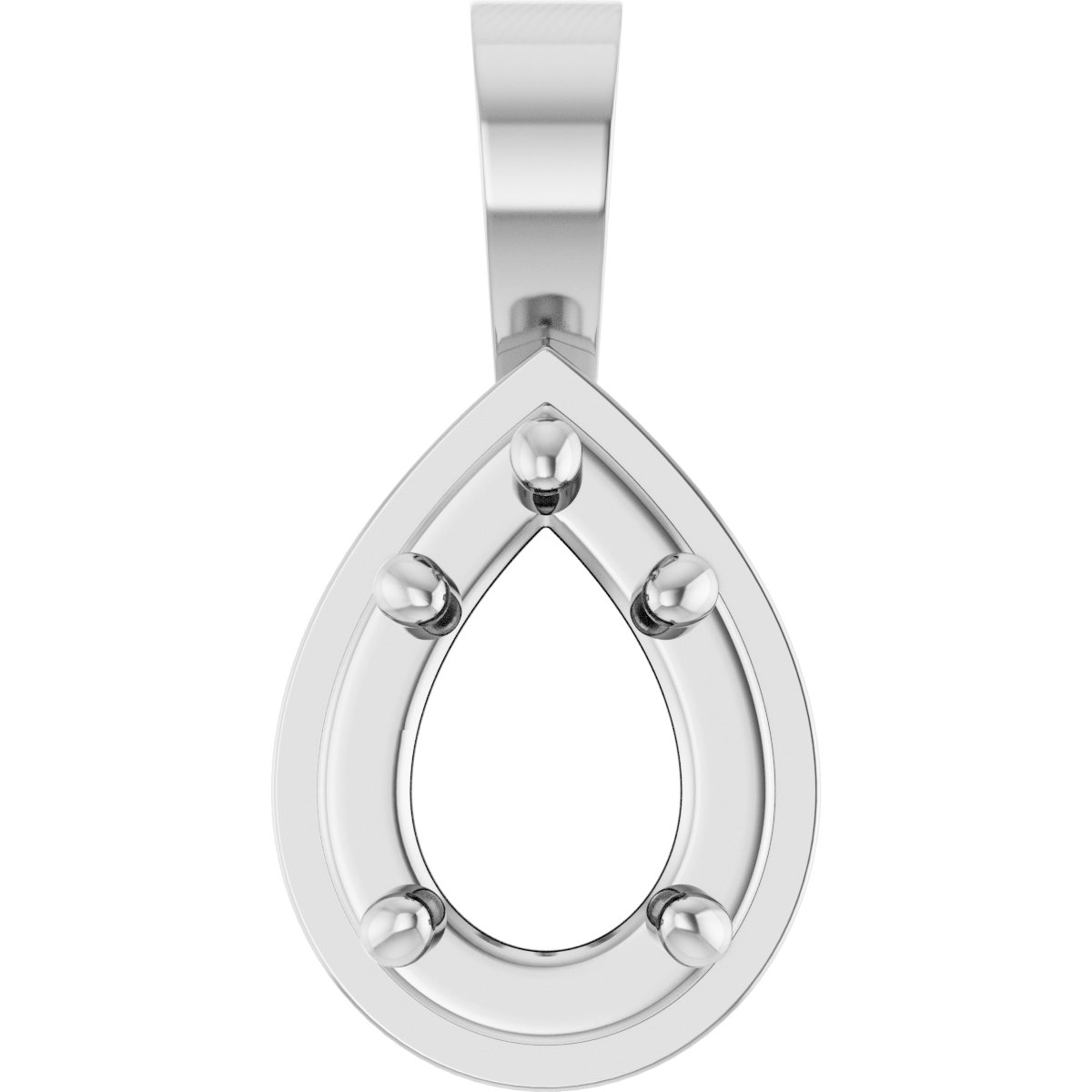 Solitaire Bezel-Style Pendant