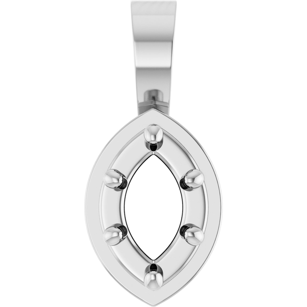 Solitaire Bezel-Style Pendant