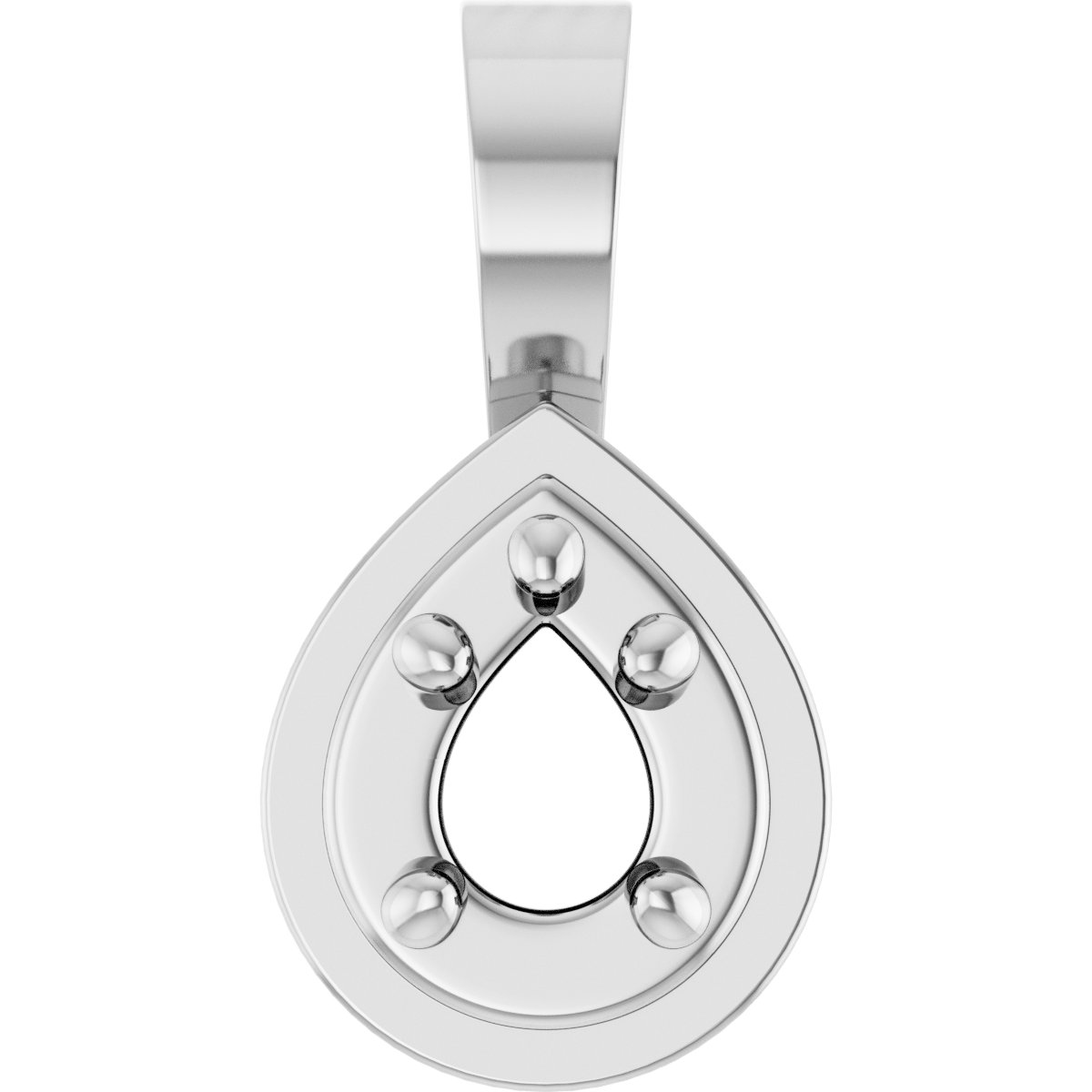 Solitaire Bezel-Style Pendant