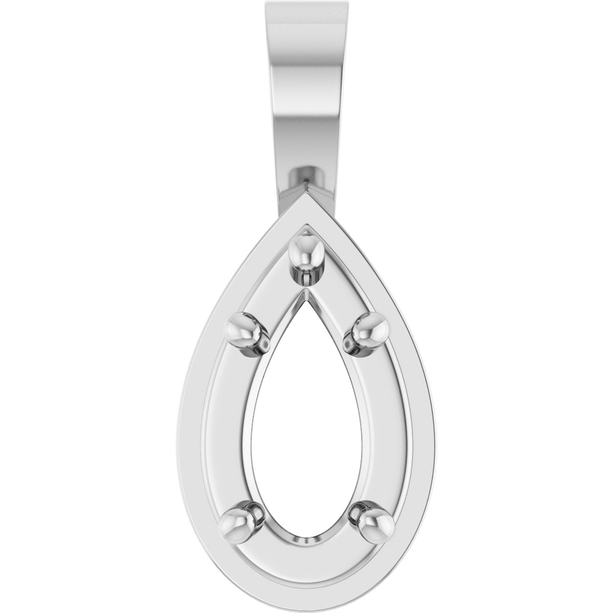 Solitaire Bezel-Style Pendant
