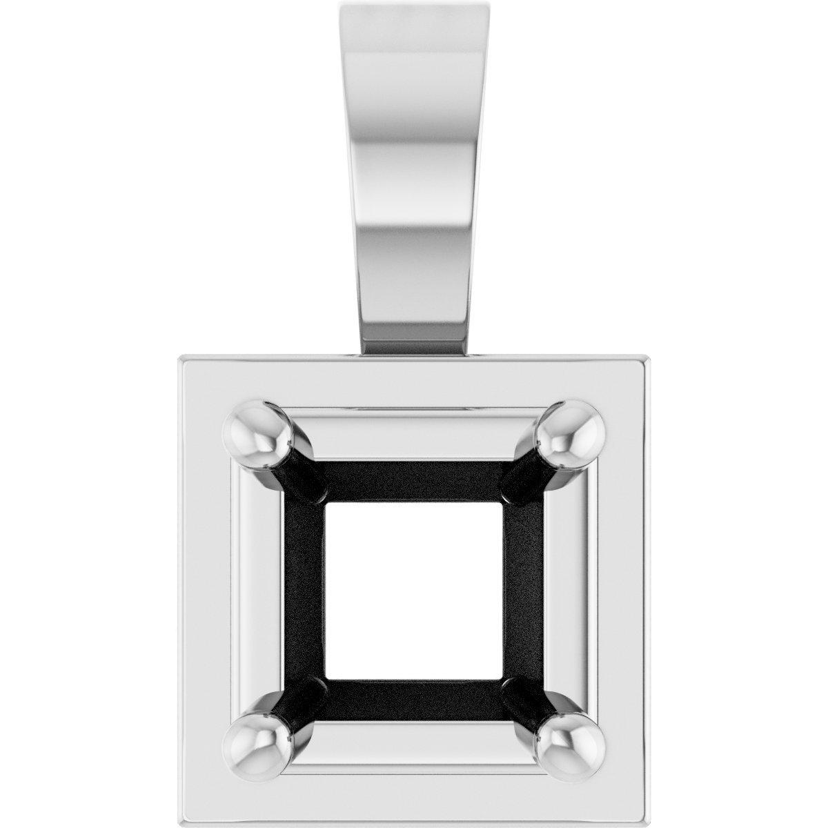 Solitaire Bezel-Style Pendant