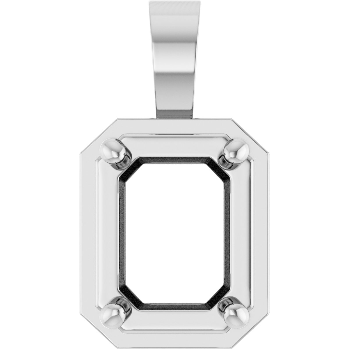 Solitaire Bezel-Style Pendant