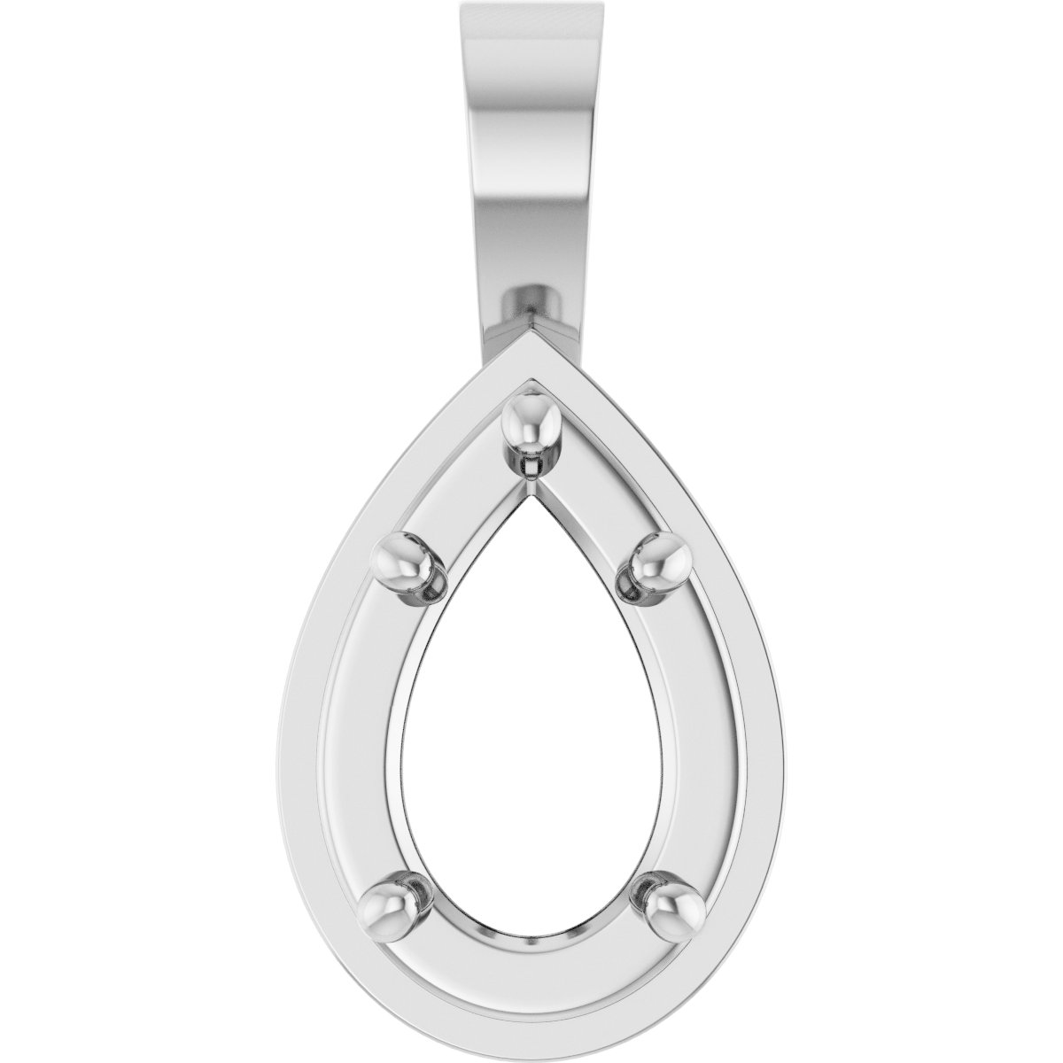 Solitaire Bezel-Style Pendant