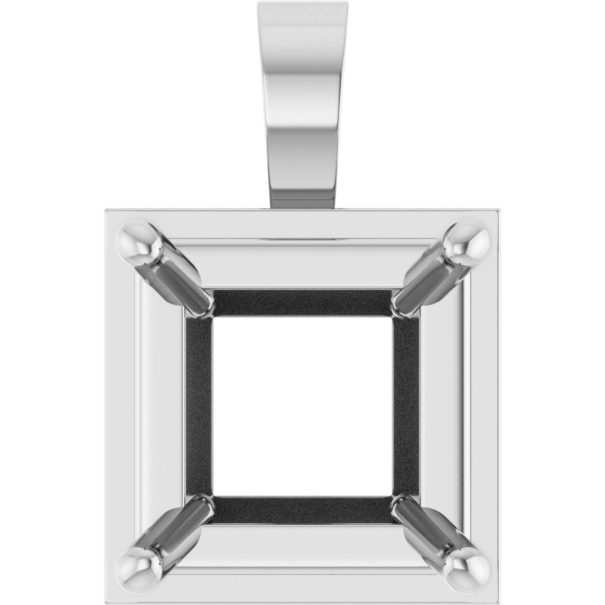 Solitaire Bezel-Style Pendant