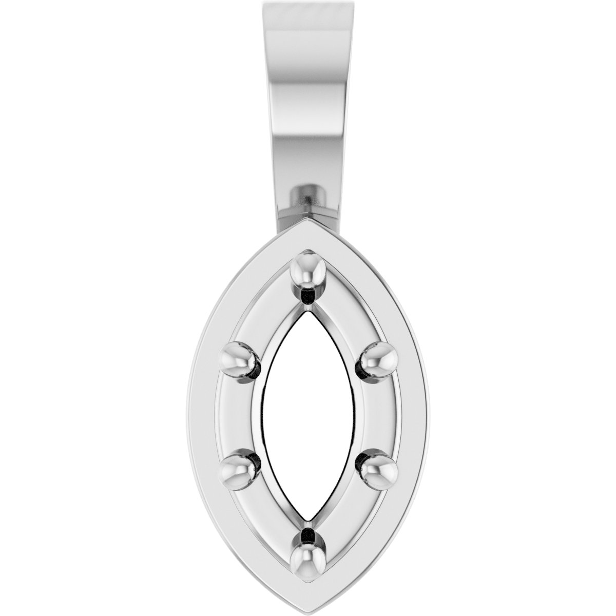 Solitaire Bezel-Style Pendant