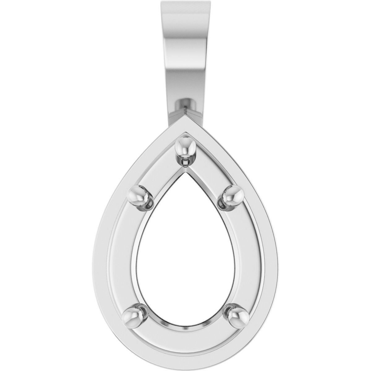 Solitaire Bezel-Style Pendant