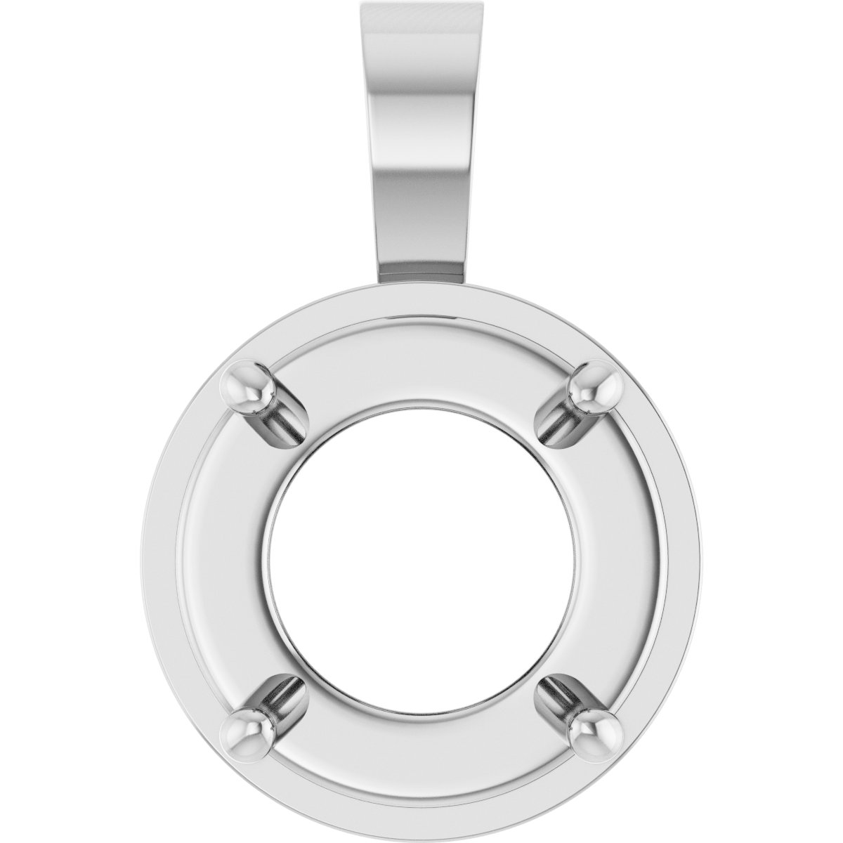 Solitaire Bezel-Style Pendant