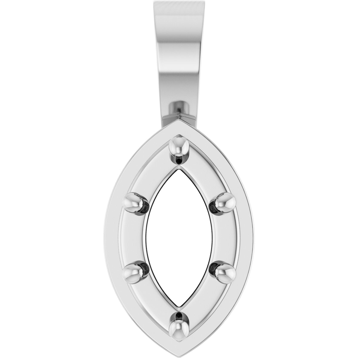 Solitaire Bezel-Style Pendant