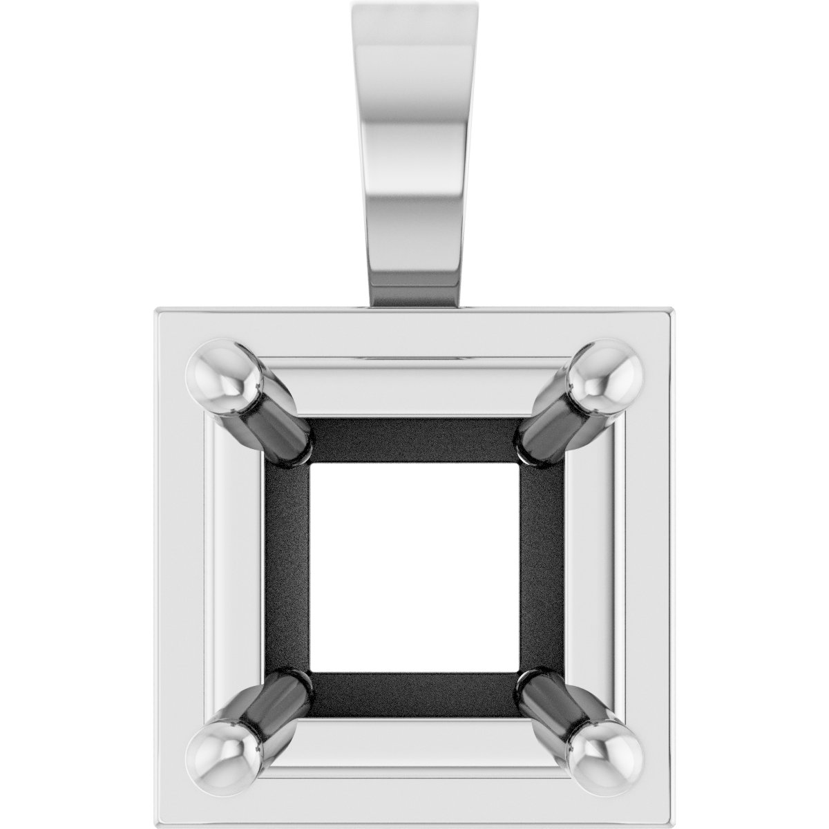 Solitaire Bezel-Style Pendant