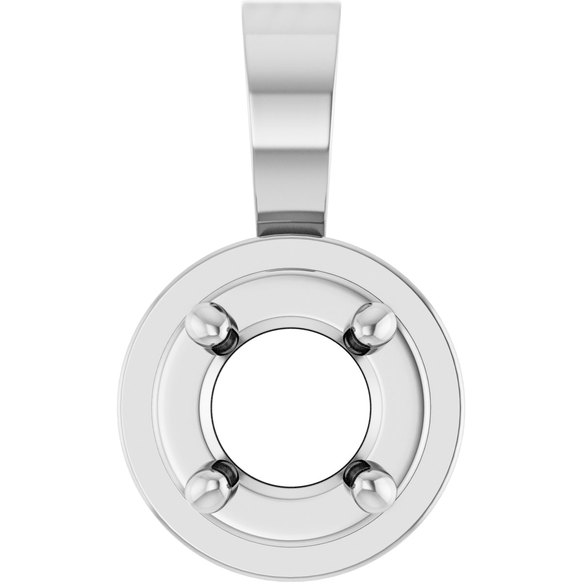 Solitaire Bezel-Style Pendant