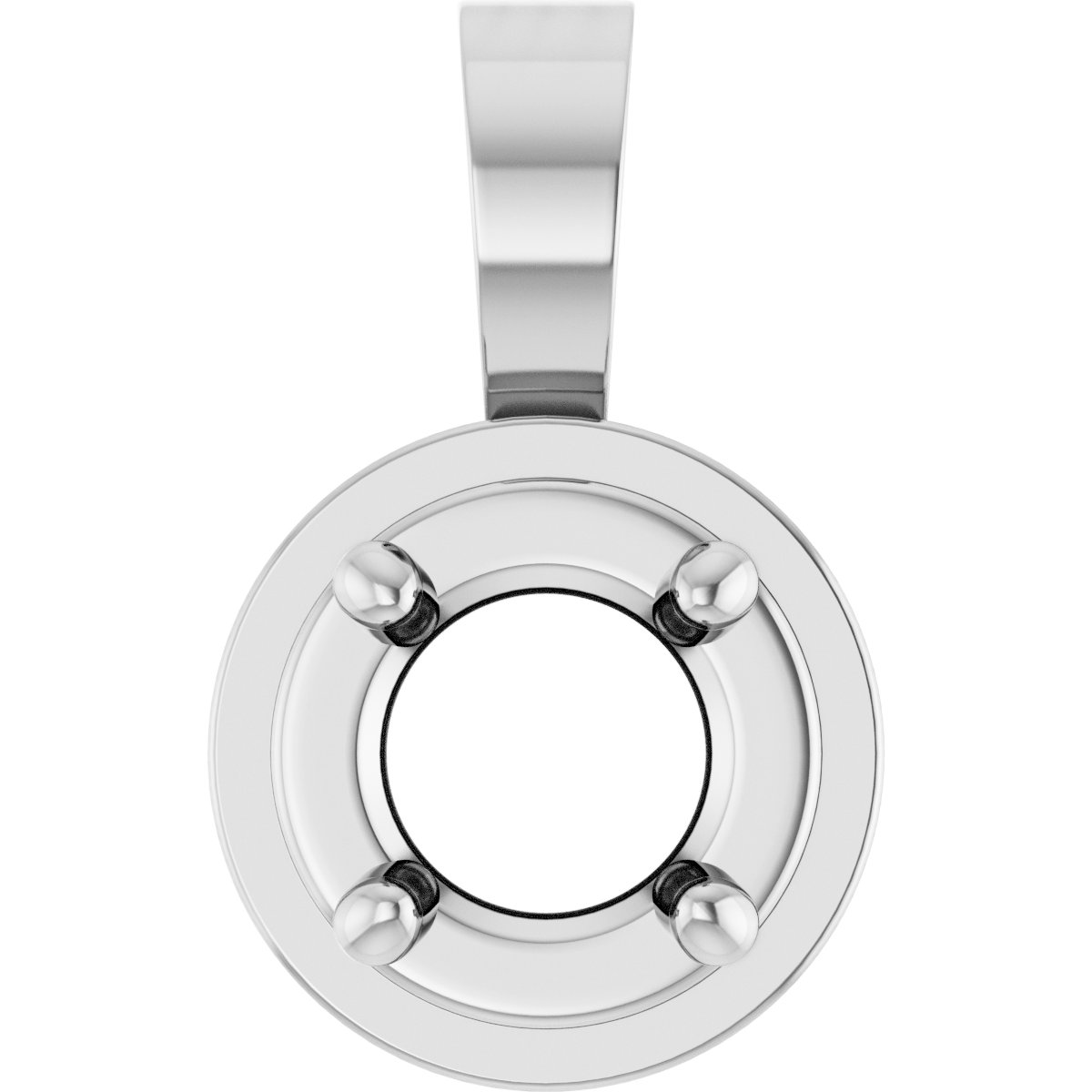 Solitaire Bezel-Style Pendant