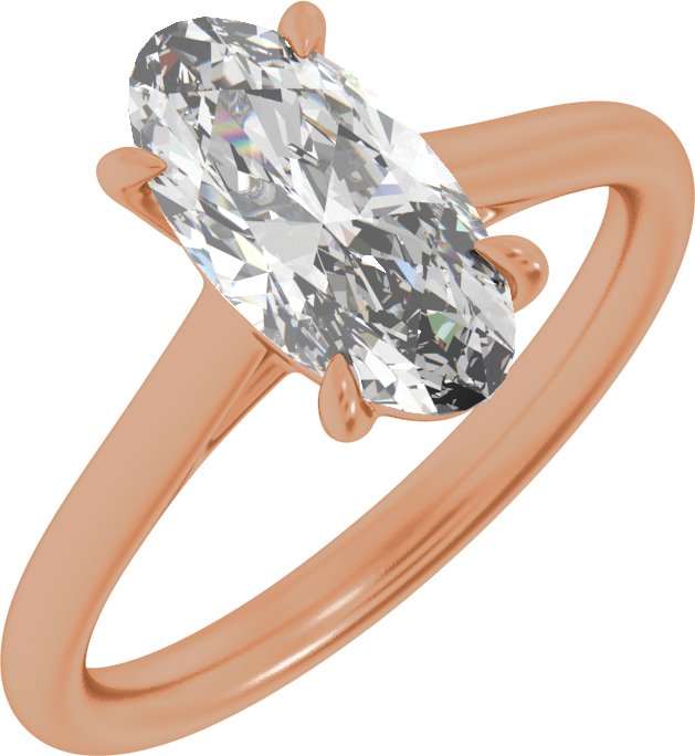 Solitaire engagement ring