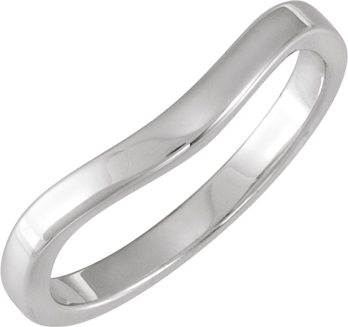 14K White Gold Band #1
