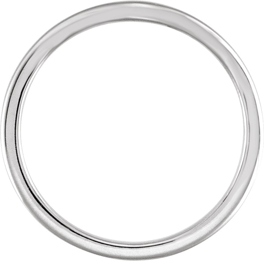 14K White Gold Band #1