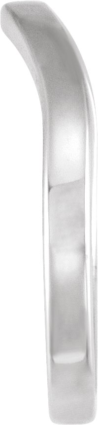 14K White Gold Band #1