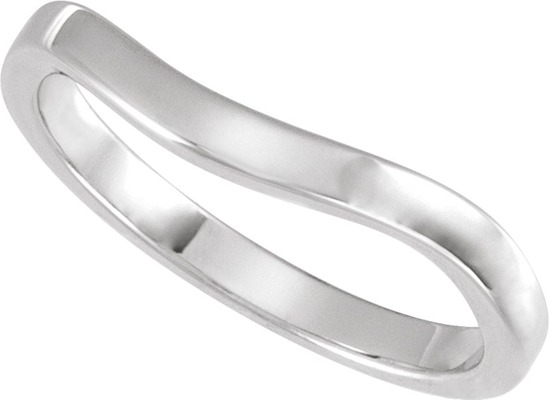 14K White Gold Band #1