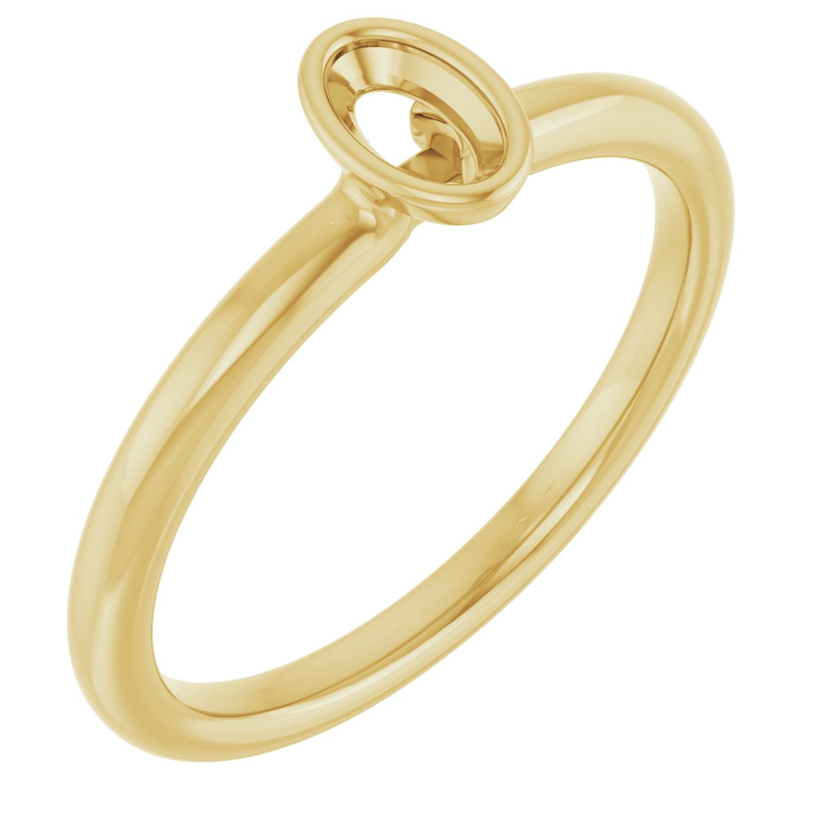 Family Stackable Bezel-Set Ring