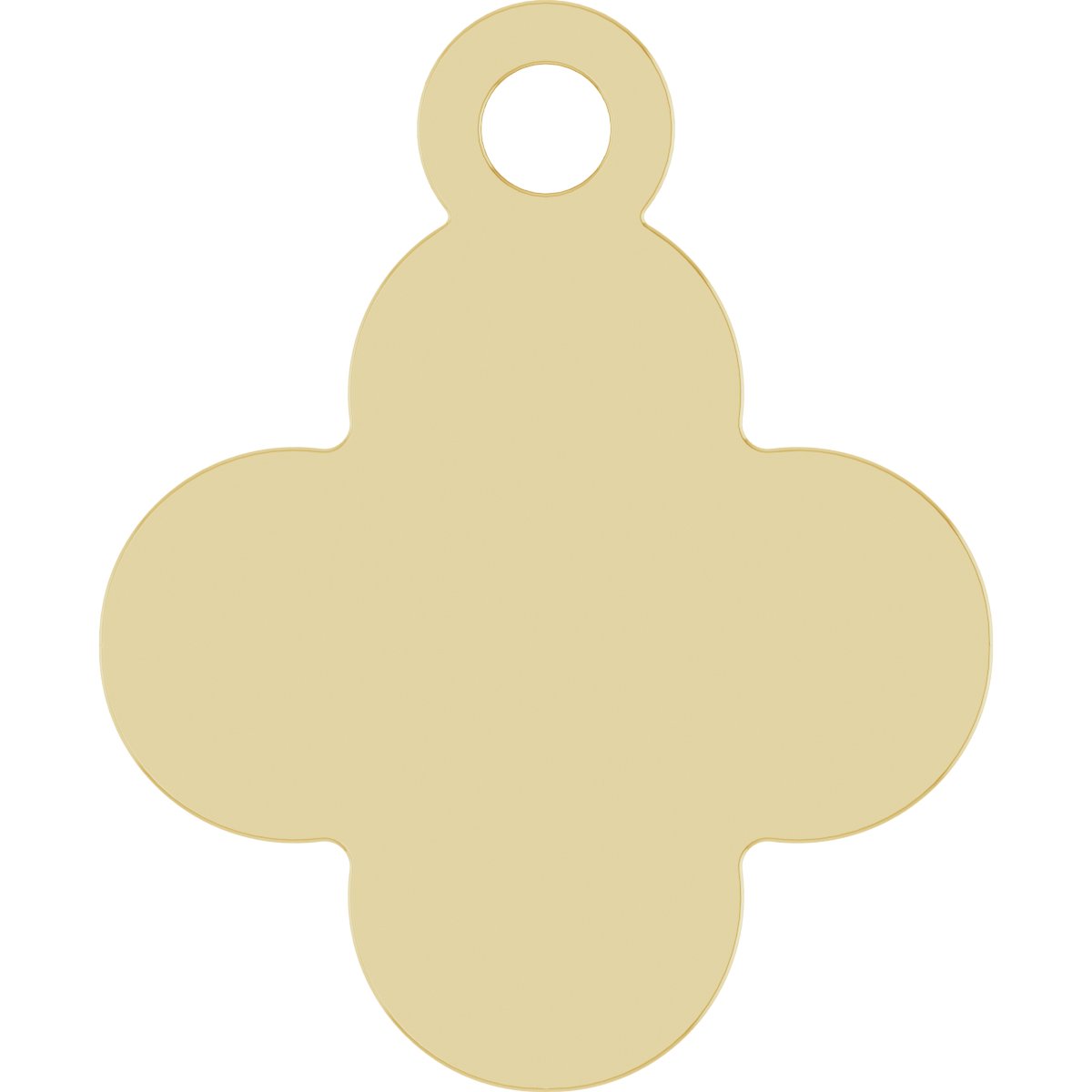 Engravable Clover Dangle