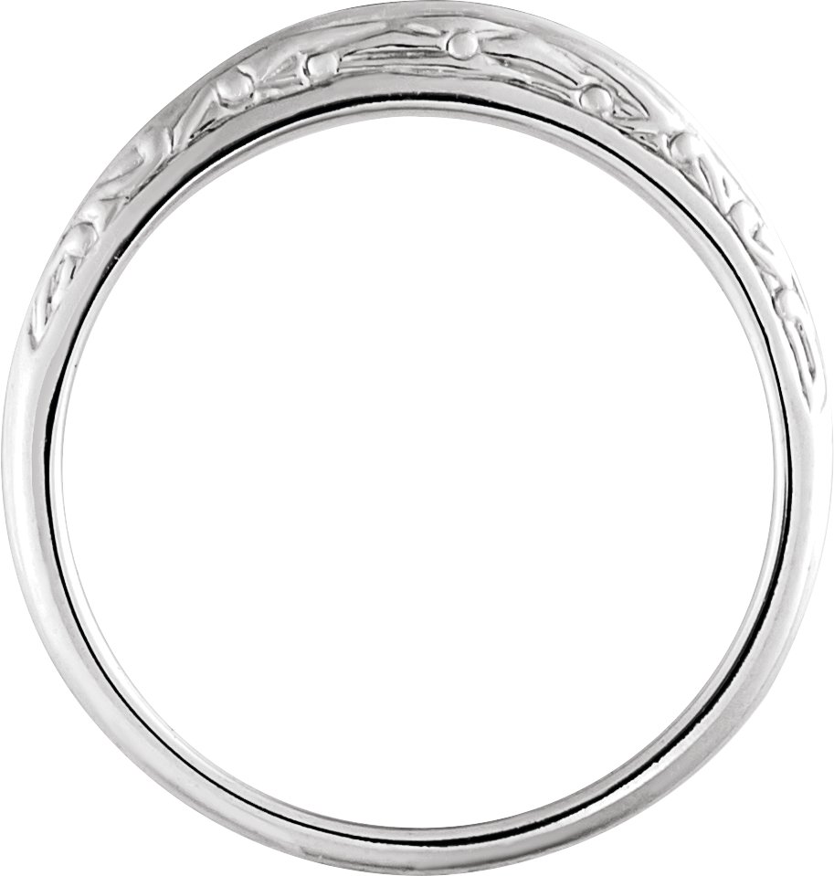 14K White Band-4