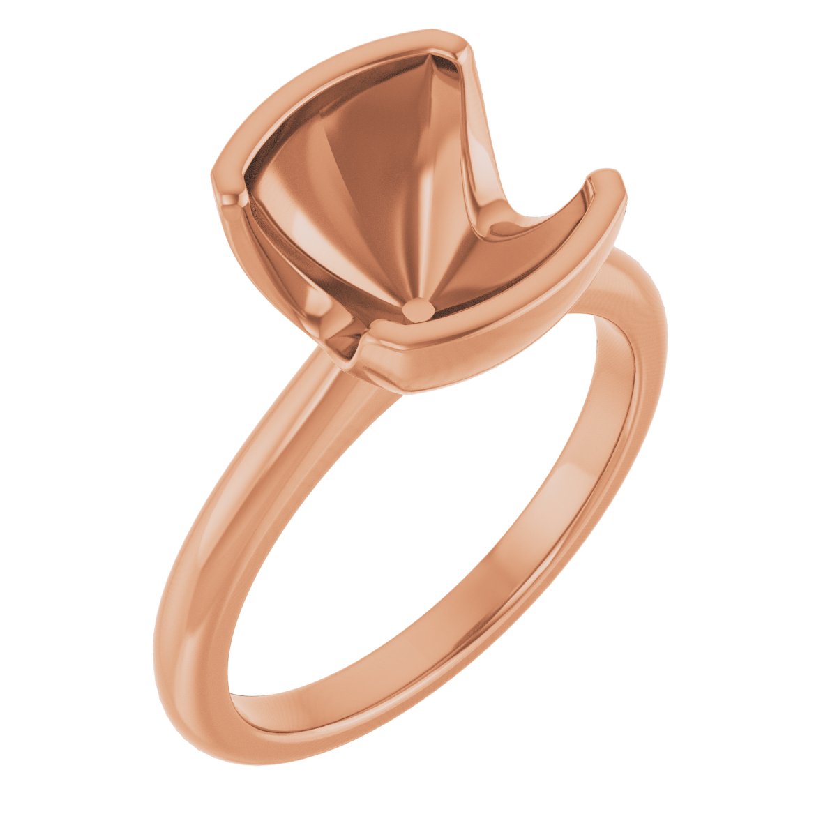 Half-Bezel Engagement Ring
