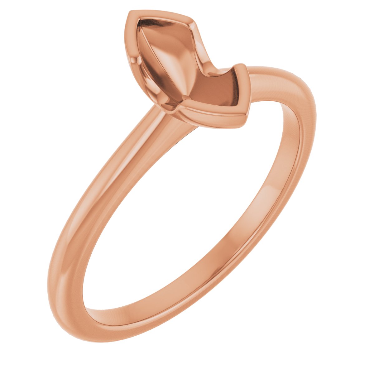 Half-Bezel Engagement Ring