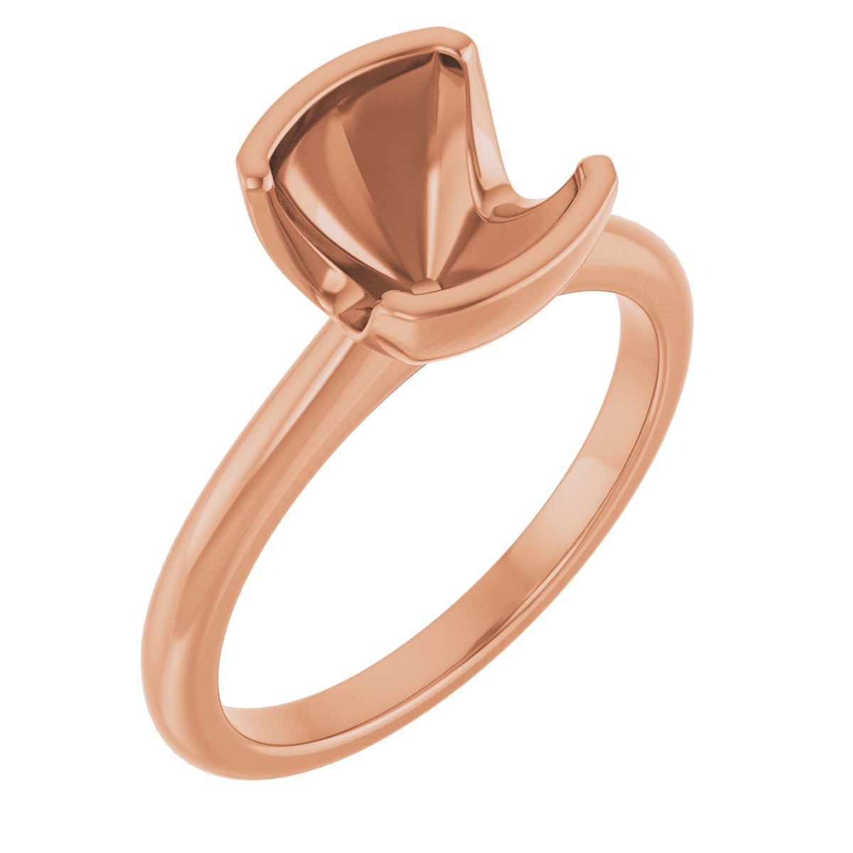 Half-Bezel Engagement Ring