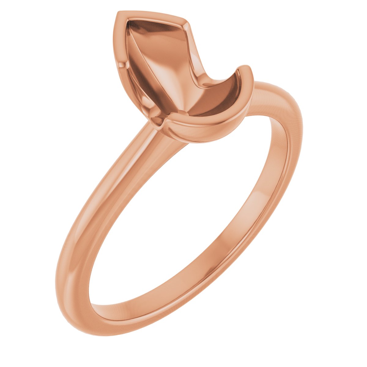 Half-Bezel Engagement Ring