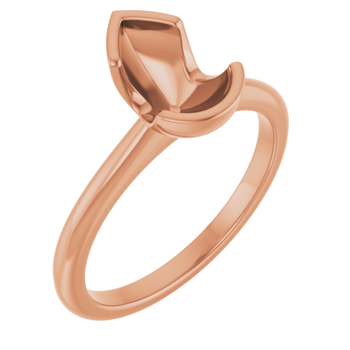 Half-Bezel Engagement Ring