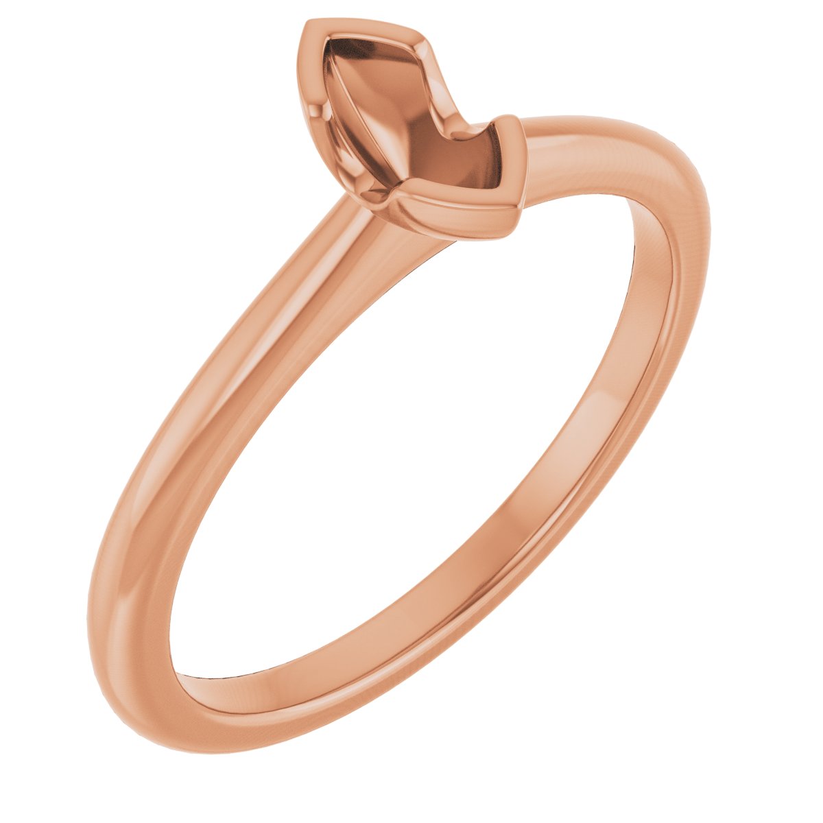 Half-Bezel Engagement Ring