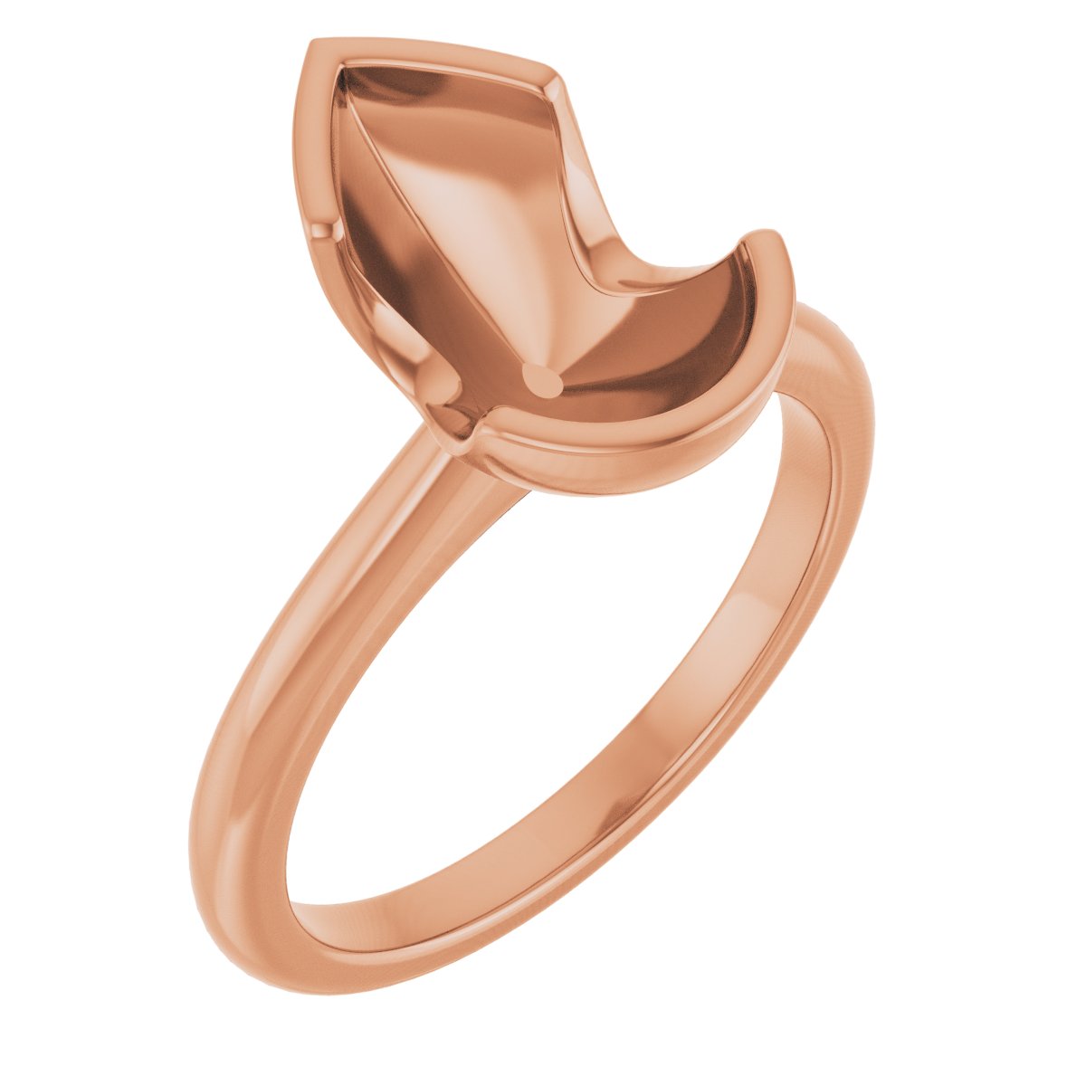 Half-Bezel Engagement Ring